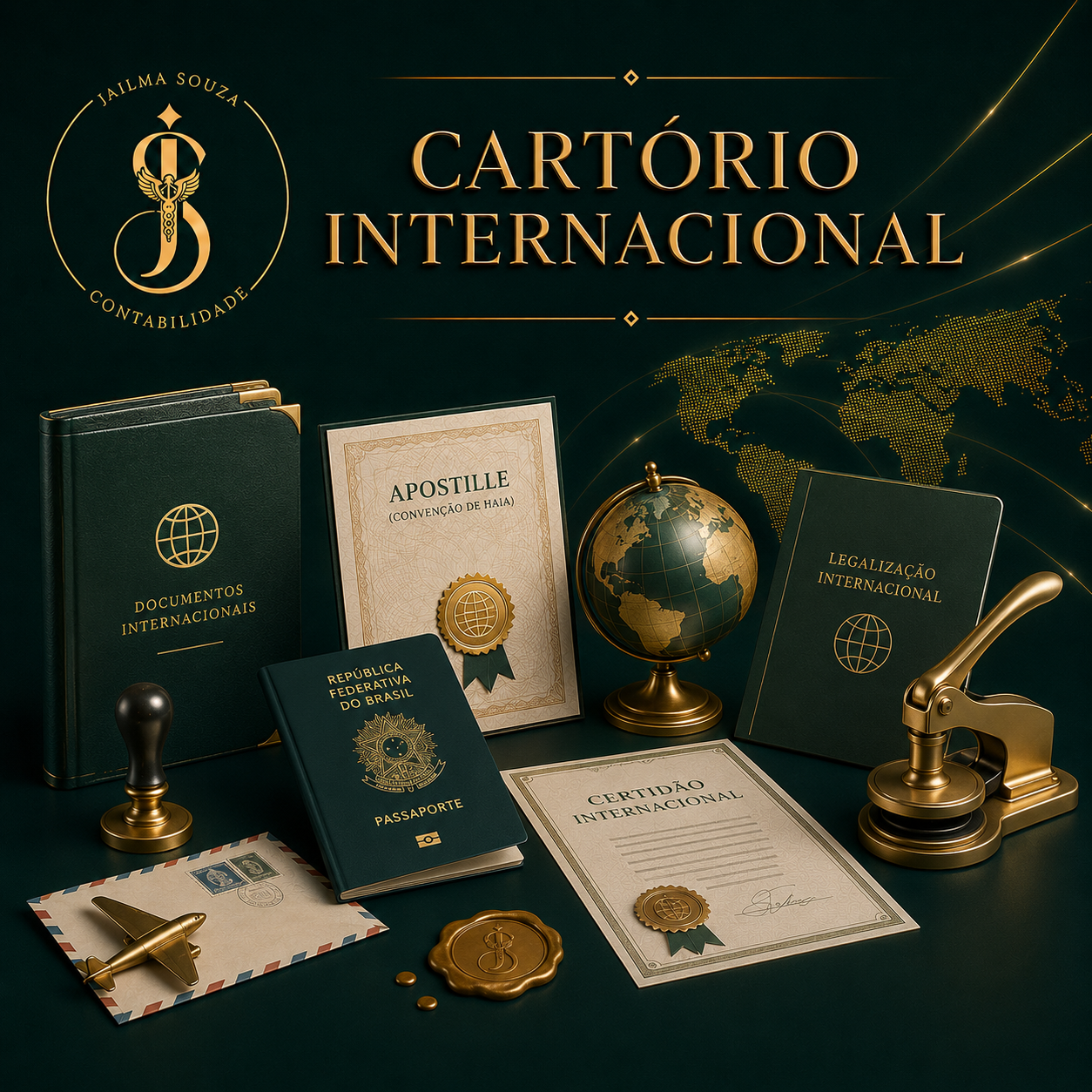Arte do serviço Cartório Internacional