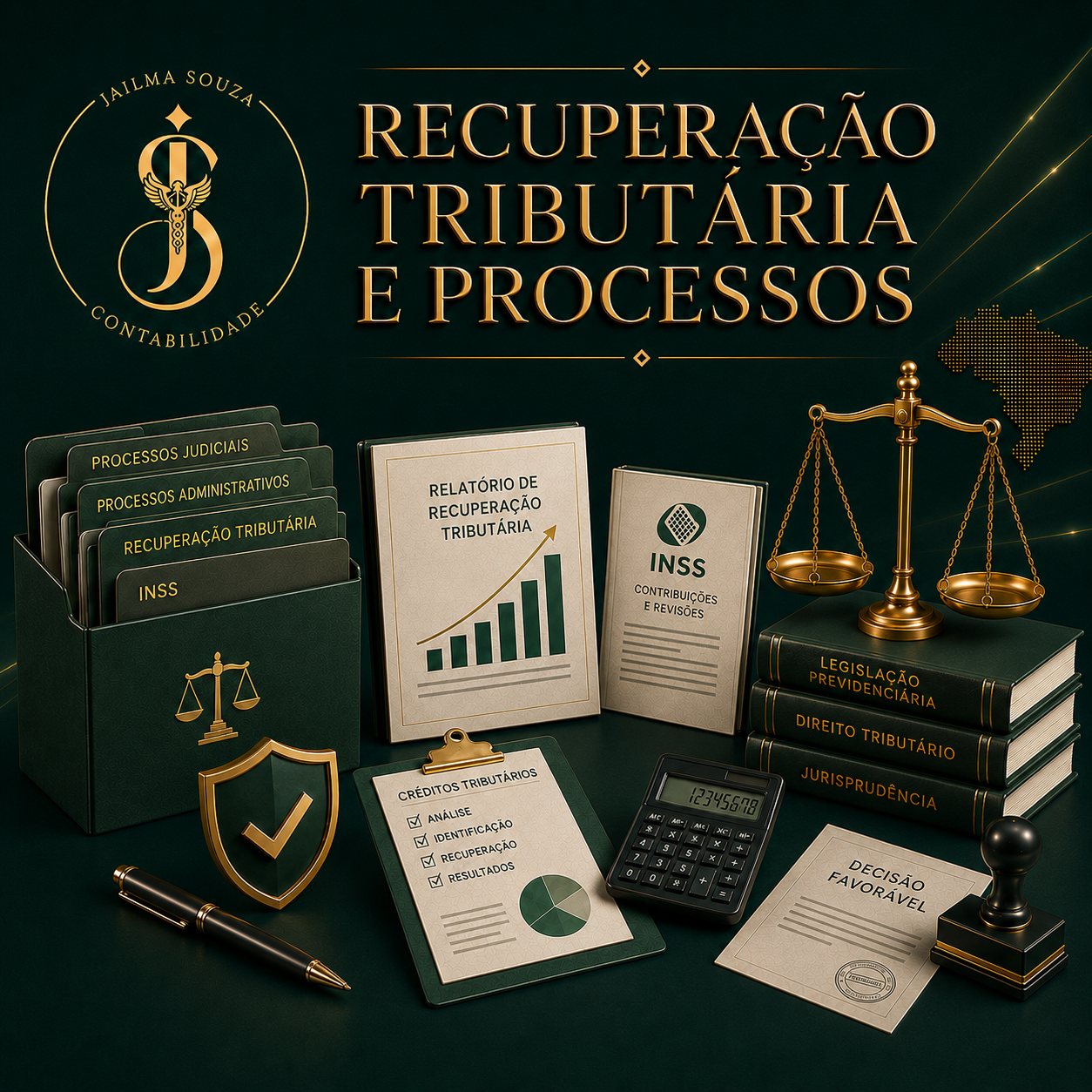 Arte do serviço Recuperação Tributária E Processos